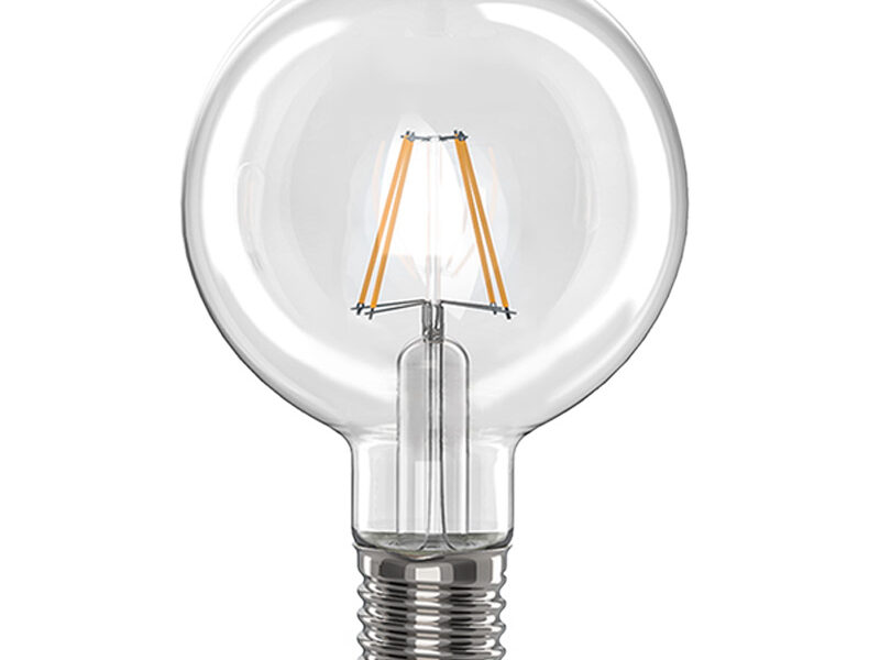 Clear LED Filament G95 Warm White