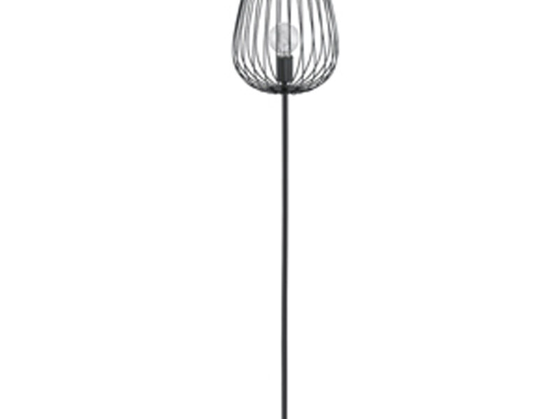 Newton Black Wire Floor Lamp