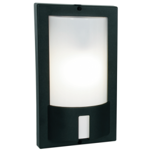 Outdoor rectangular wall light Black