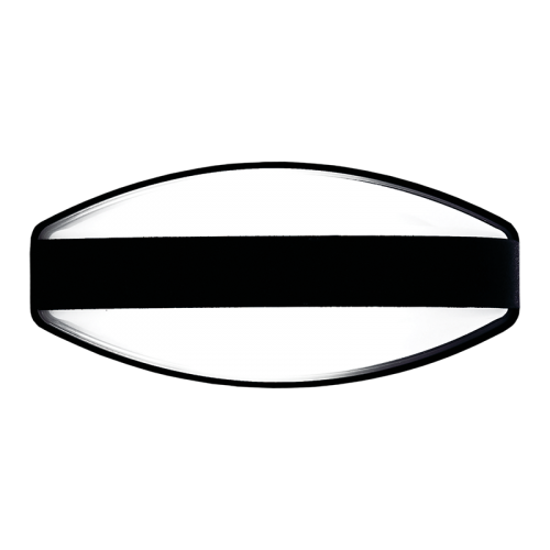 Outdoor rectangular wall light Black