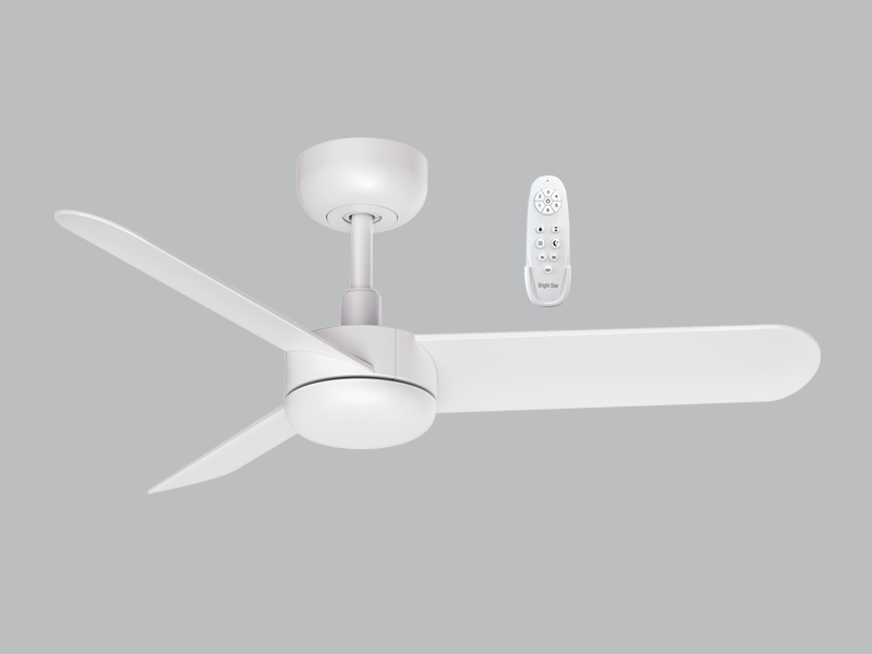 3 Blade White Fan  - No Light