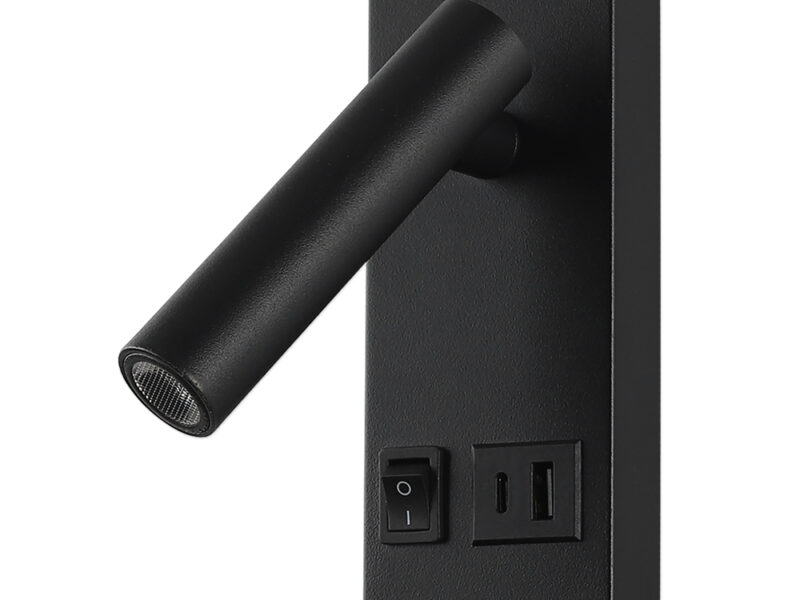 Reading Light With USB And USB-C Ports