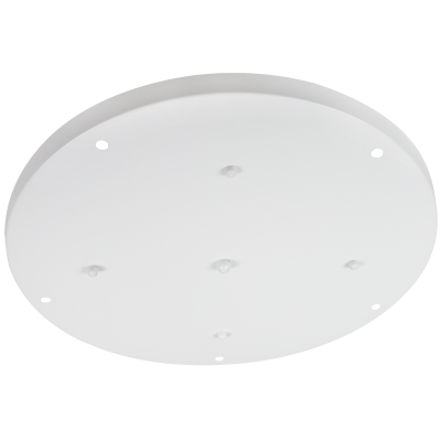 5 Light Ceiling Plate - White