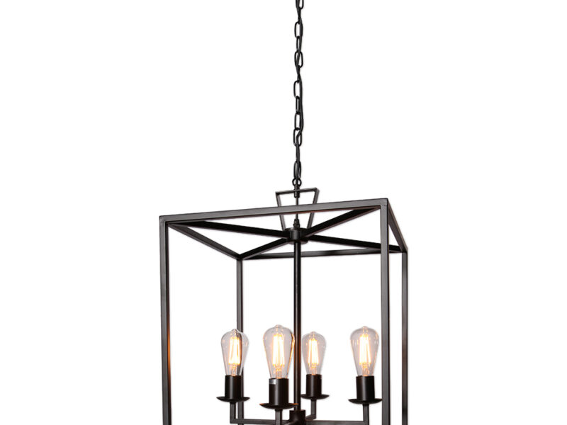 Square Ranch Iron Pendant