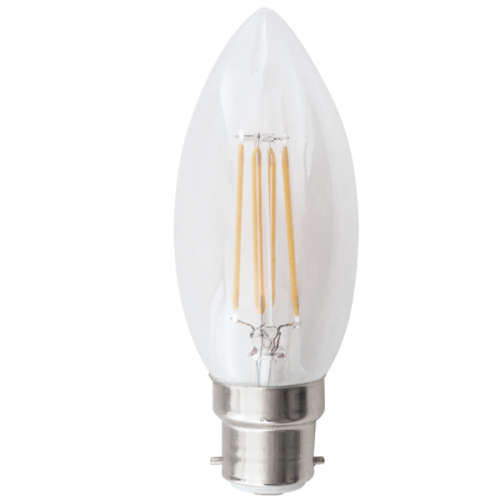 B22 Candle LED 4.5w Lamp Cool White