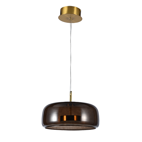 Pillbox Pendant Coffee