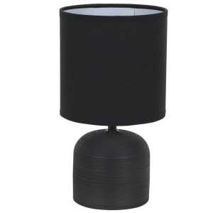 Table lamp short plain ceramic base with shade