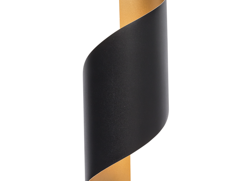 Swirl Wall Black and Gold
