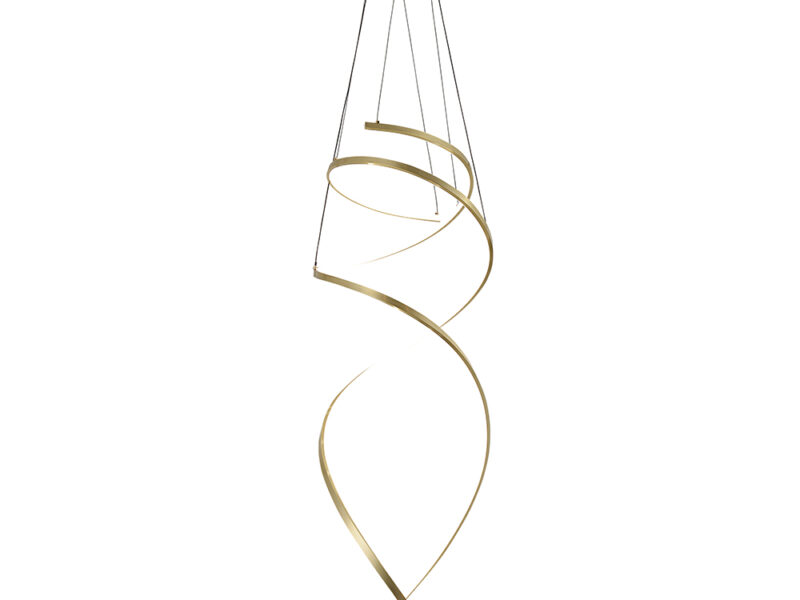 Swirl Chandelier - Gold