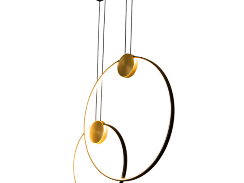 LED Double Ring Pendant