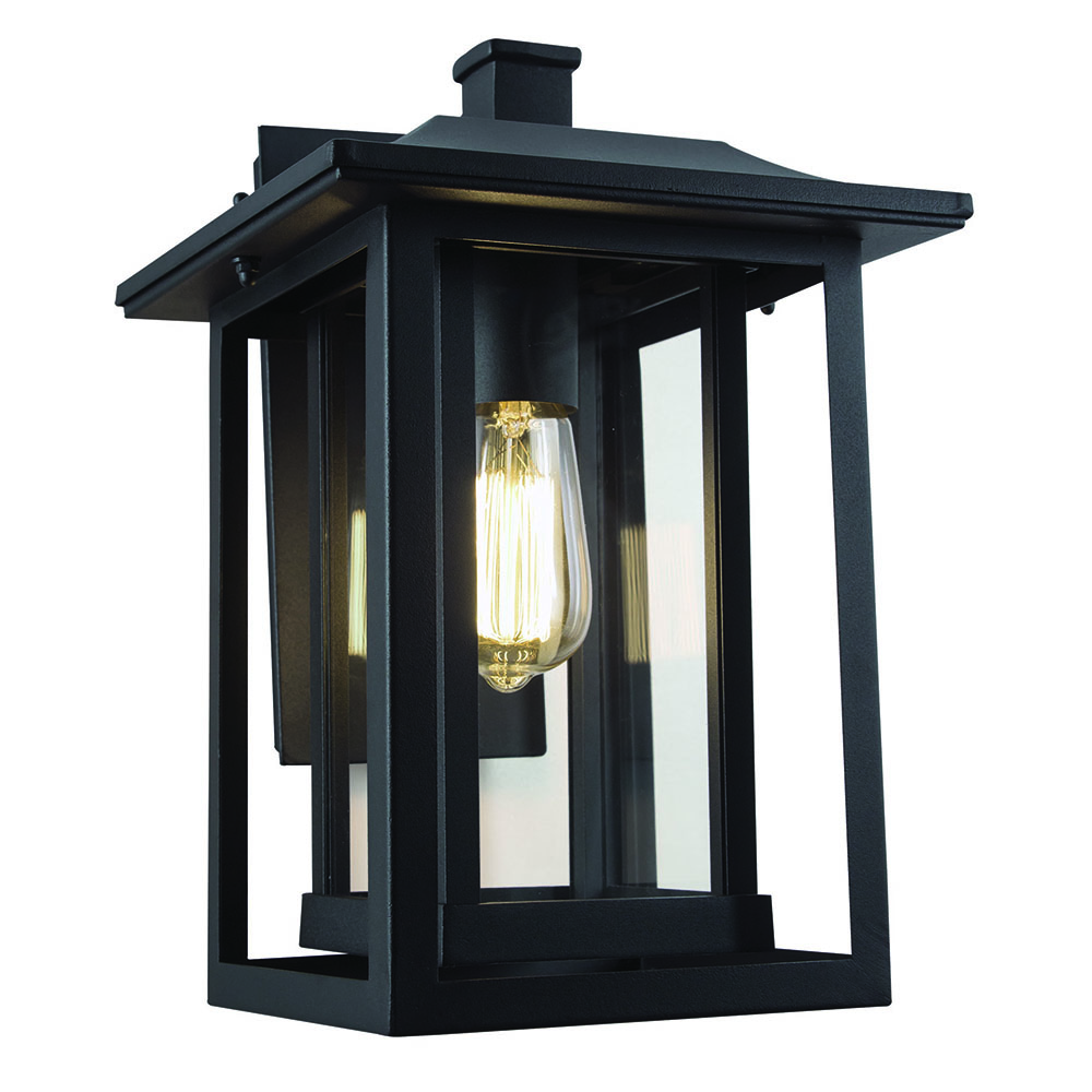 Outdoor Lantern Black and Glass