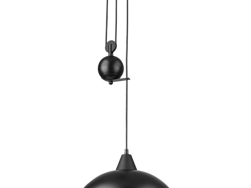 Rise and Fall Pendant Black