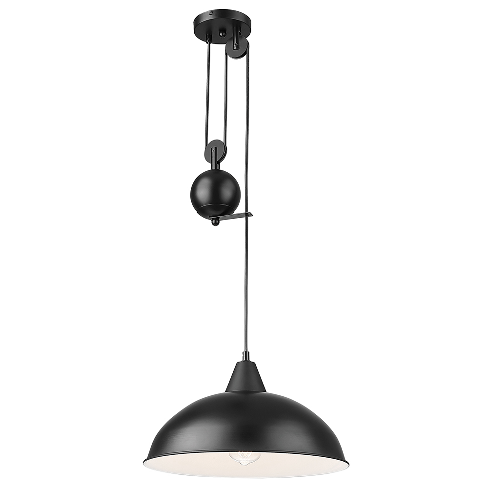 Rise and Fall Pendant Black