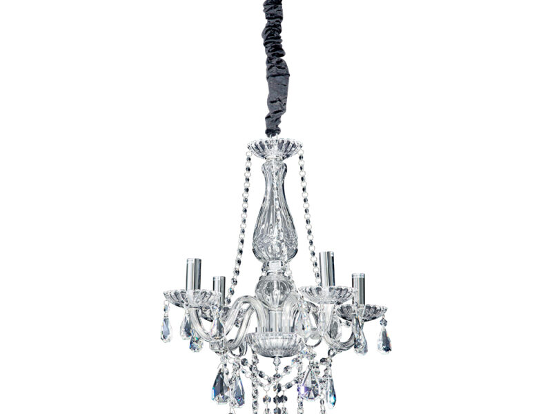 4 Arm Crystal Chandelier
