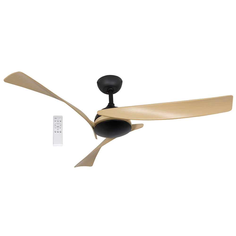 Wood Finish Twist 3 Blade Ceiling Fan