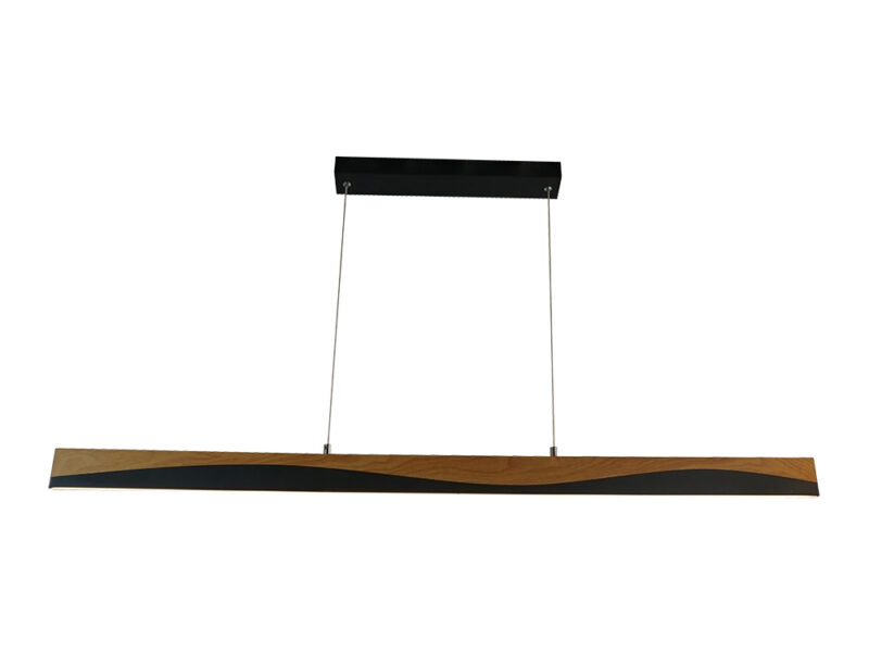 Linear Black and Wood Trim