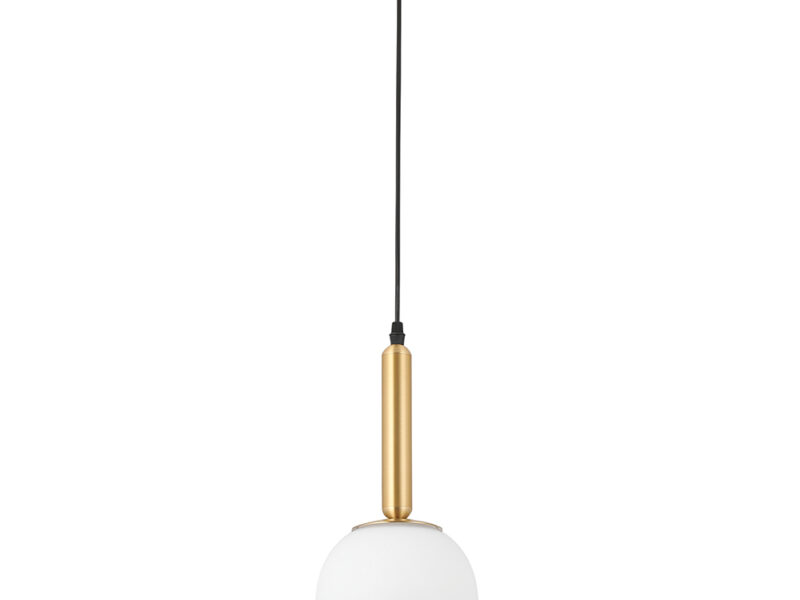 White and Gold Stem Pendant