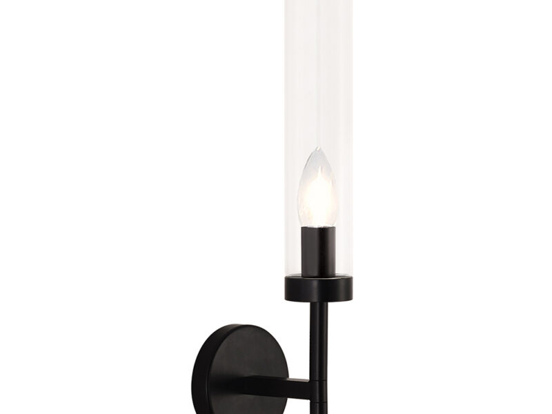 Sleek Black Wall Light